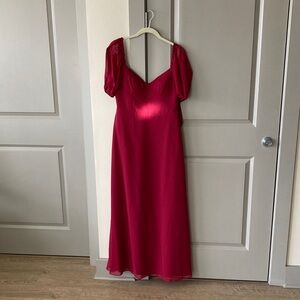 Azazie Barbie Line Cranberry Dress